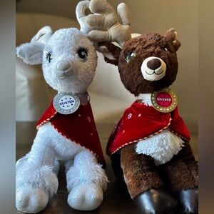 Build-A-Bear Dasher & Glisten  Reindeer – Holiday Collection Perfect Gift